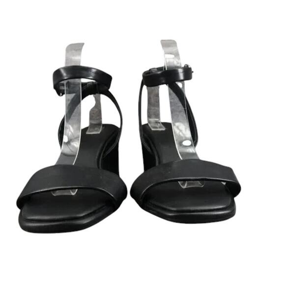 Nordstrom Shoes Womens 10 Sandals Block Heel Ankle Strap Dressy Career Black - Picture 2 of 16